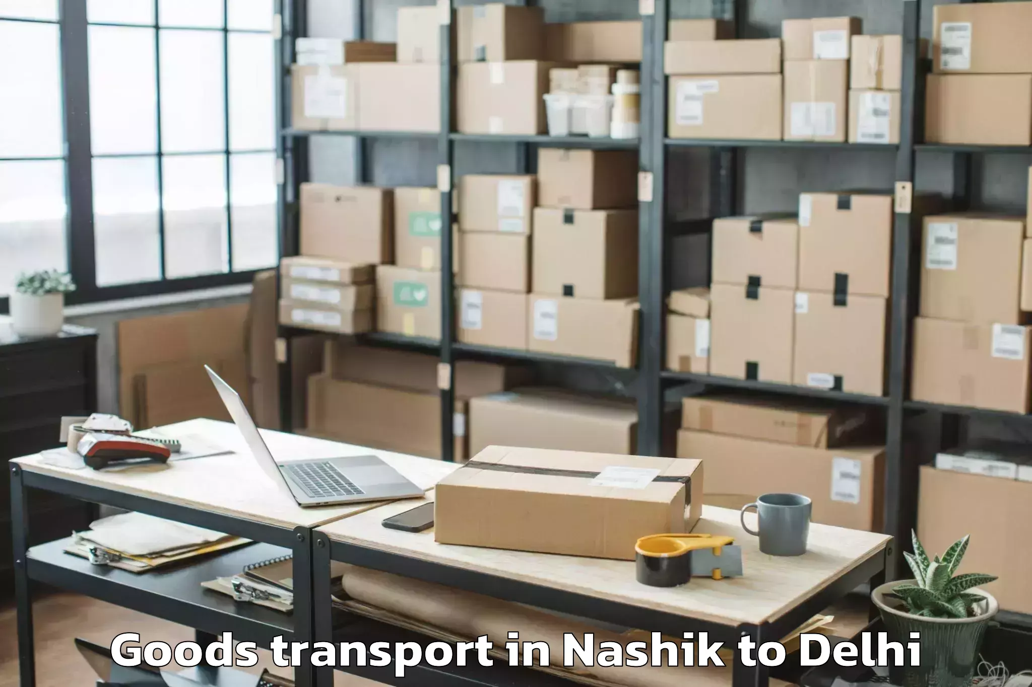 Book Your Nashik to D Mall Pitampura Goods Transport Today